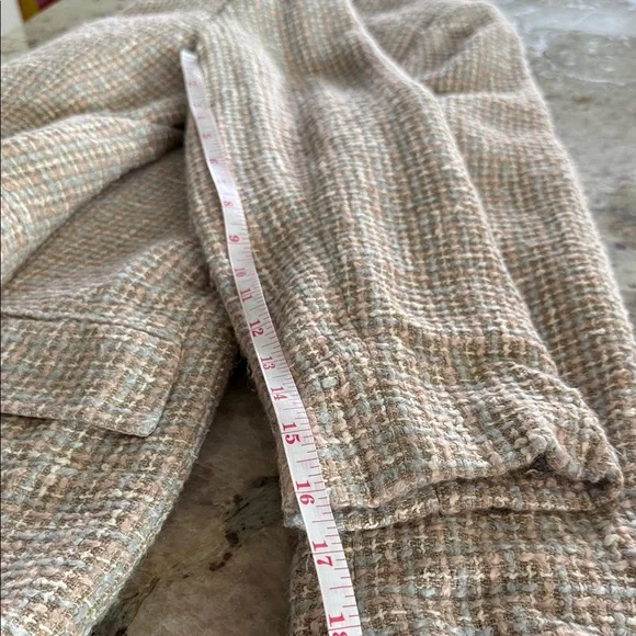 Tahari Light Pink and Green Tweed Blazer - Picture 13 of 14